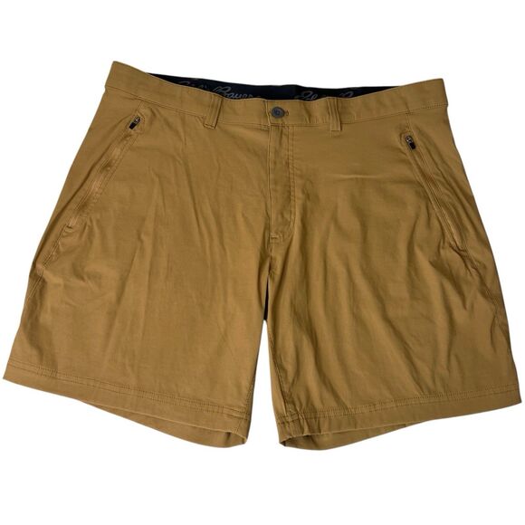 Eddie Bauer Shorts Mens 40 Tawny Brown Horizon Guide Wander 8” Inseam Outdoor - Picture 1 of 11